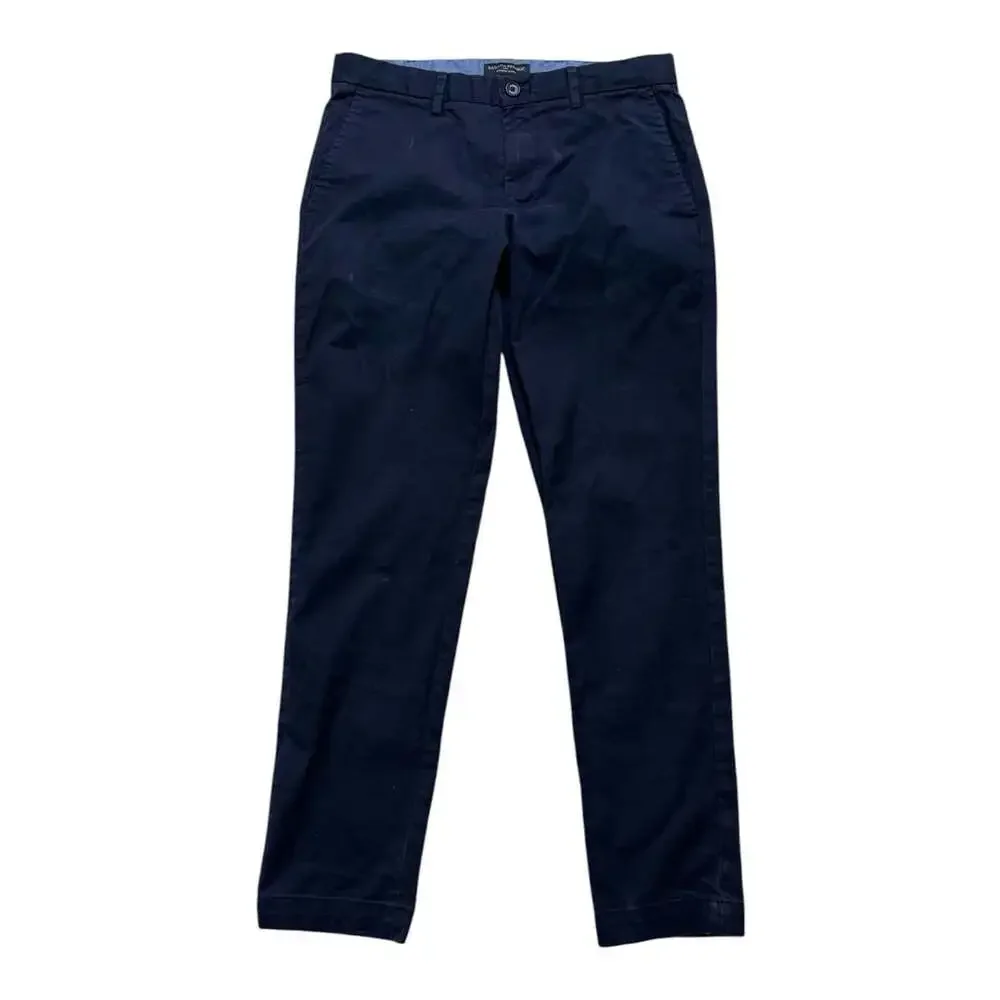 Banana Republic Mason Chino Men’s Pants Size 31x32 Navy Blue Stretch